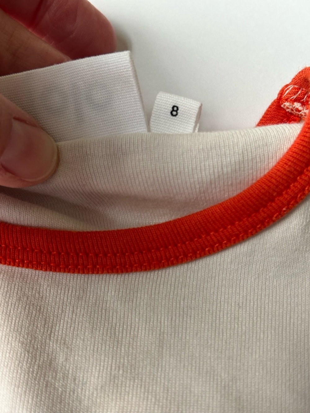 Molo Girls' Cream Graphic Ringer Tee - Picture 6 of 9